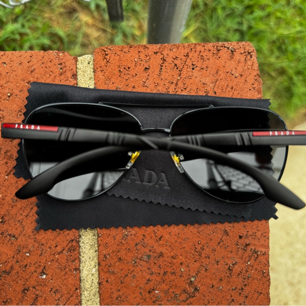 Prada Black and Red Sunglasses
